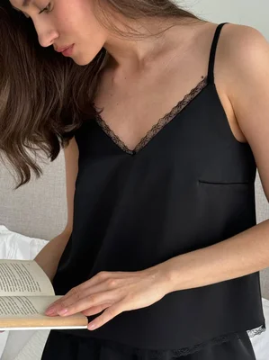 Пижама с шортами из армани-шелка